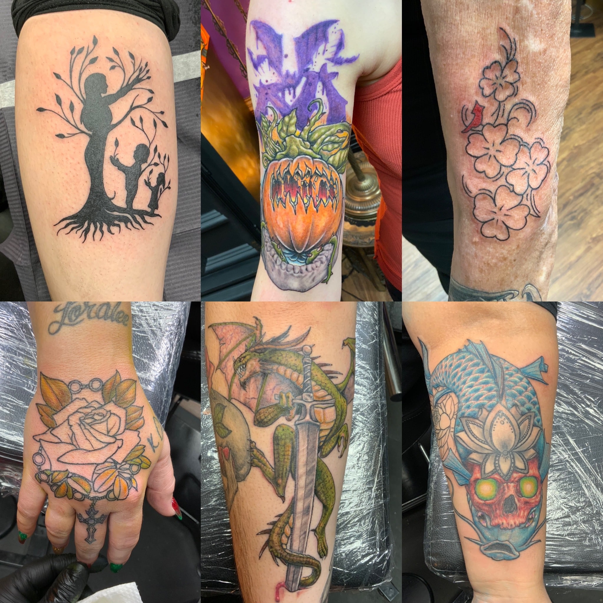 Tattoo designed and tattooed by Sam at Blackened Heart Tattoo a part of Rose Quartz Salon